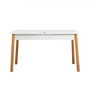 Hanah Home Mesa de Comedor Extensible Santiago Masa Atlantic White